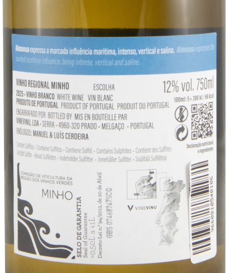 2025 Almanua Terroir Marítimo branco