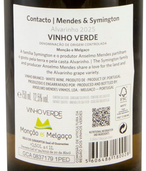 2025 Anselmo Mendes Contacto Alvarinho white