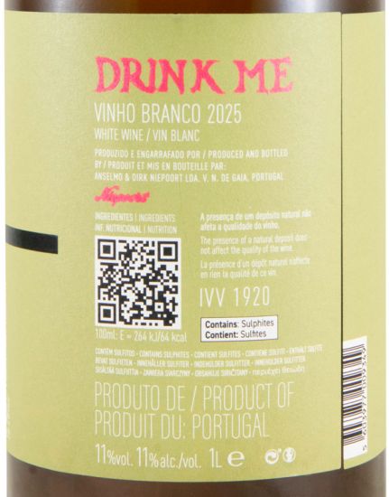 2025 Niepoort Nat Cool Drink Me branco 1L
