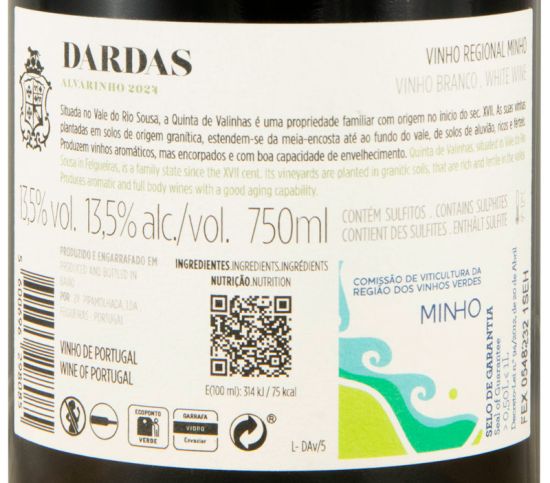 2024 Dardas Alvarinho branco