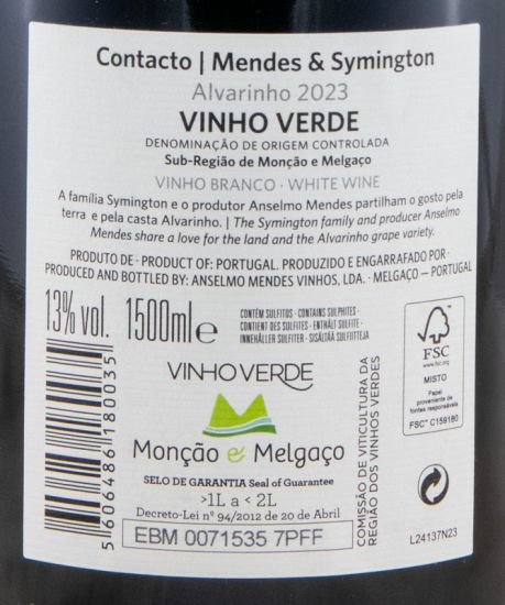 2023 Anselmo Mendes Contacto Alvarinho branco 1,5L