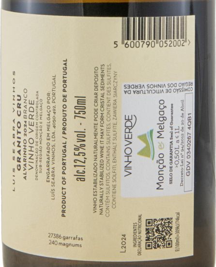 2024 Granito Cru Alvarinho branco