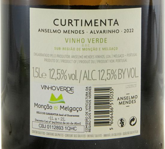 2022 Anselmo Mendes Curtimenta Alvarinho branco 1,5L
