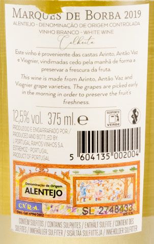 2019 João Portugal Ramos Marquês de Borba branco 37,5cl