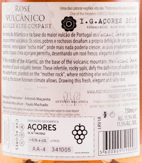 2018 Rosé Vulcânico rosé
