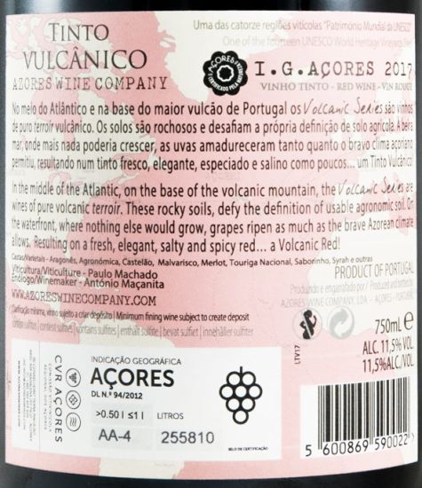 2017 Tinto Vulcânico red