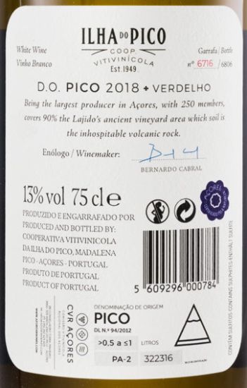 2018 Picowines Verdelho branco