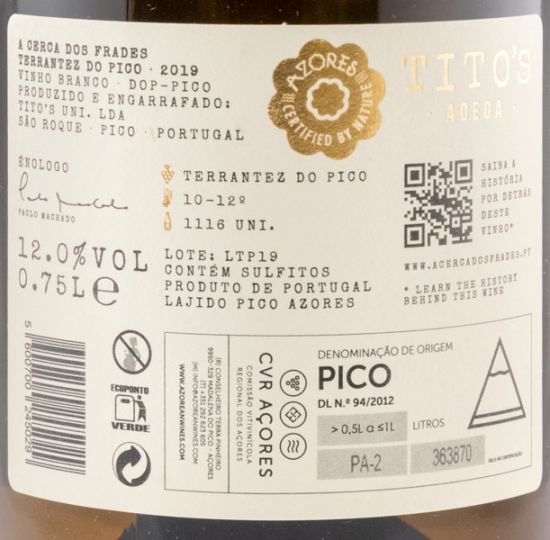2019 A Cerca dos Frades Terrantez do Pico branco