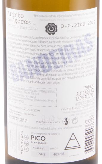2019 António Maçanita Bandeiras Arinto dos Açores branco