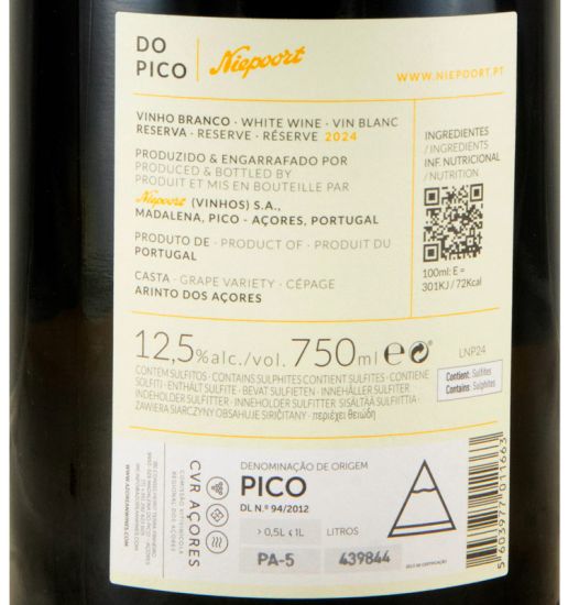 2024 Niepoort Açores Reserva branco