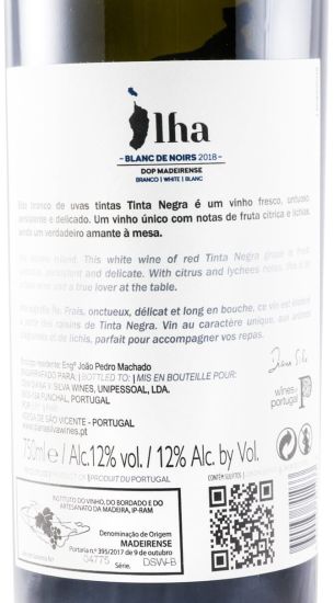 2018 Ilha Blanc de Noirs white