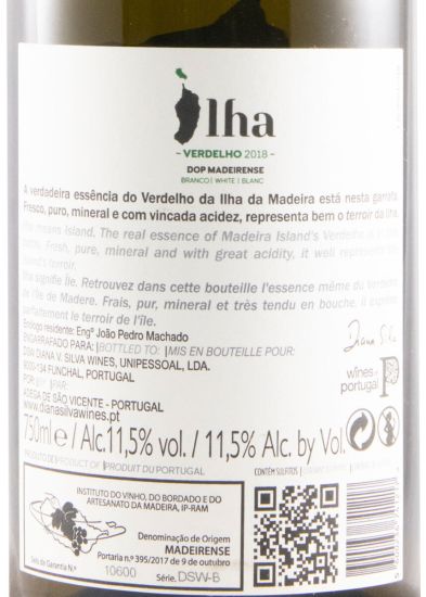 2018 Ilha Verdelho white