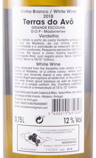 2018 Terras do Avô Grande Escolha white