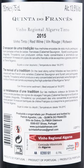 2015 Quinta do Francês tinto