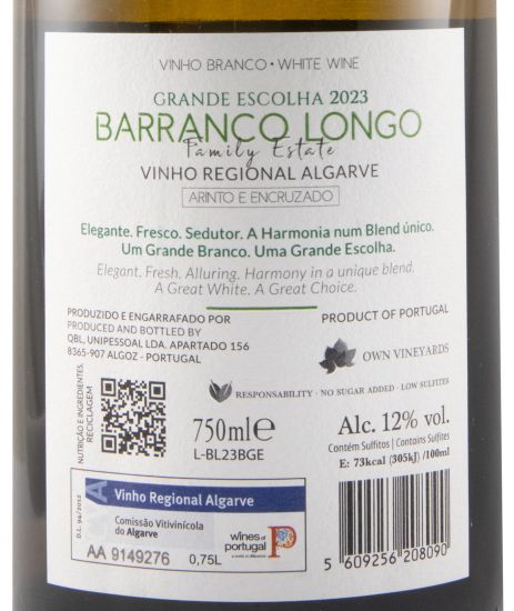 2023 Barranco Longo Grande Escolha branco