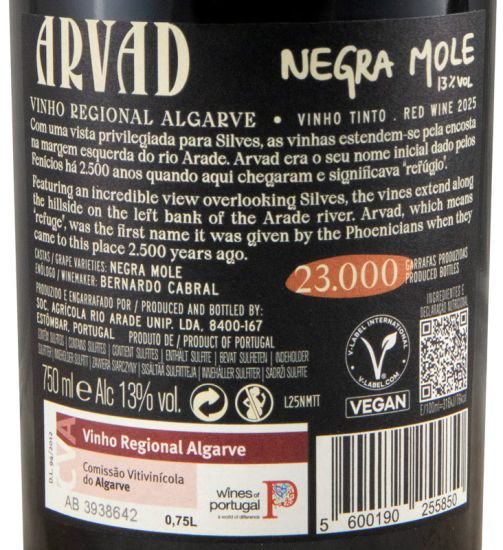 2025 Arvad Negra Mole tinto