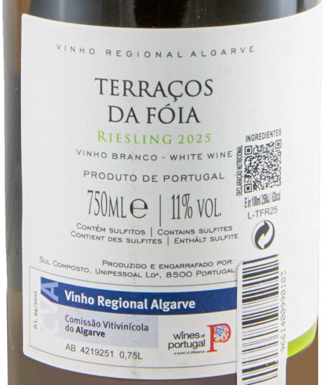 2025 Terraços da Fóia Riesling white