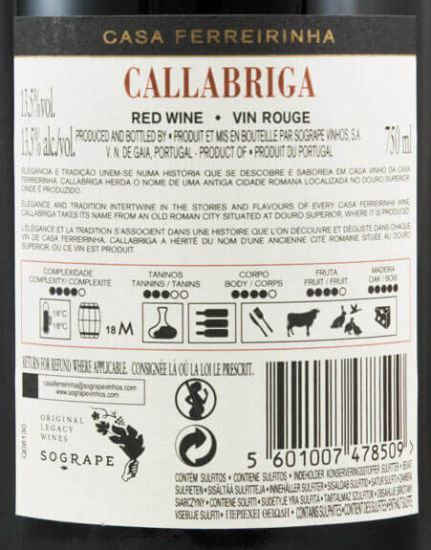Pack Herdade do Peso Reserva + Callabriga + Quinta dos Carvalhais Reserva red