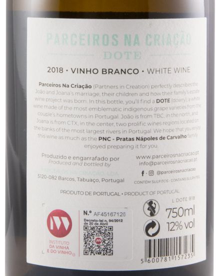 2018 Parceiros na Criação Dote branco