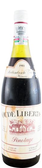 1981 Oude Libertas Pinotage Stellenbosh tinto