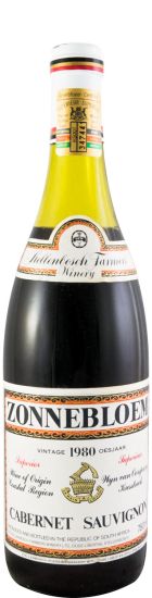 1980 Zonnebloem Cabernet Sauvignon Stellenbosh tinto