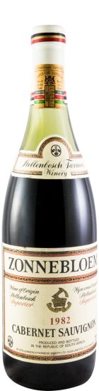 1982 Zonnebloem Cabernet Sauvignon Stellenbosh tinto