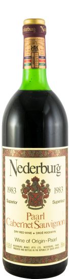 1983 Nederburg Cabernet Sauvignon Paarl tinto