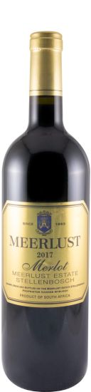 2017 Meerlust Merlot tinto