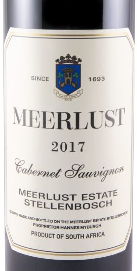 2017 Meerlust Cabernet Sauvignon tinto