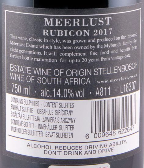 2017 Meerlust Rubicon tinto