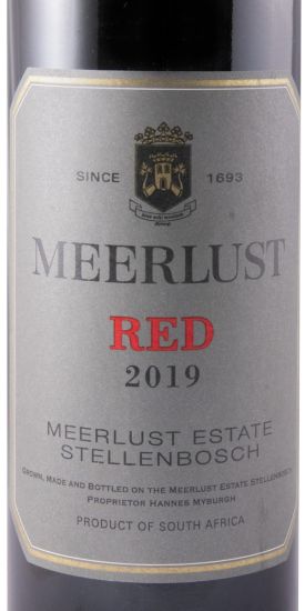2019 Meerlust tinto (rótulo danificado)