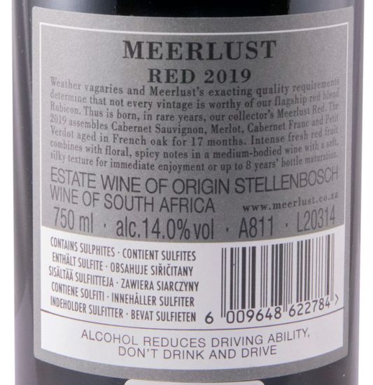 2019 Meerlust tinto