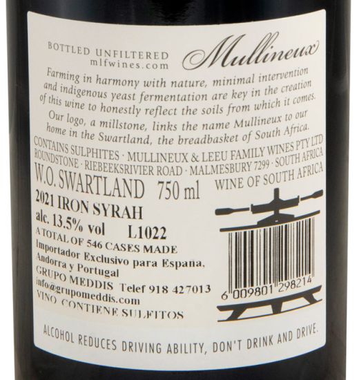 2021 Mullineux Iron Syrah Swartland tinto