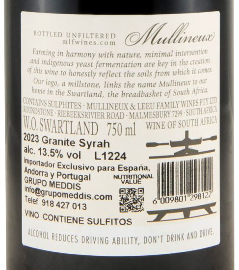 2023 Mullineux Granite Syrah Swartland red