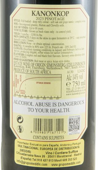 2023 Kanonkop Estate Pinotage Stellenbosch tinto