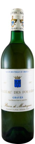 1987 Château de Fougères Baron de Montesquieu branco