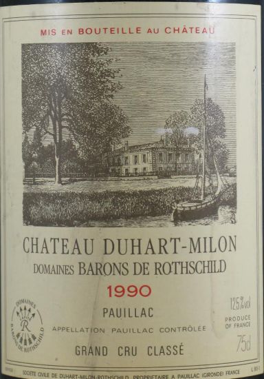 1990 Château Duhart-Milon Pauillac tinto