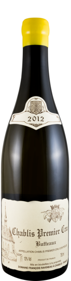 2012 Domaine François Raveneau Butteaux Premier Cru Chablis branco