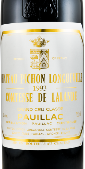 1993 Château Pichon Longueville Comtesse de Lalande Pauillac tinto