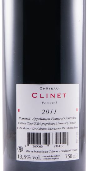 2011 Château Clinet Pomerol tinto