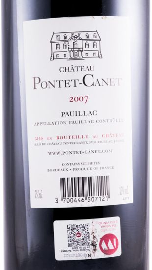 2007 Château Pontet-Canet Pauillac tinto