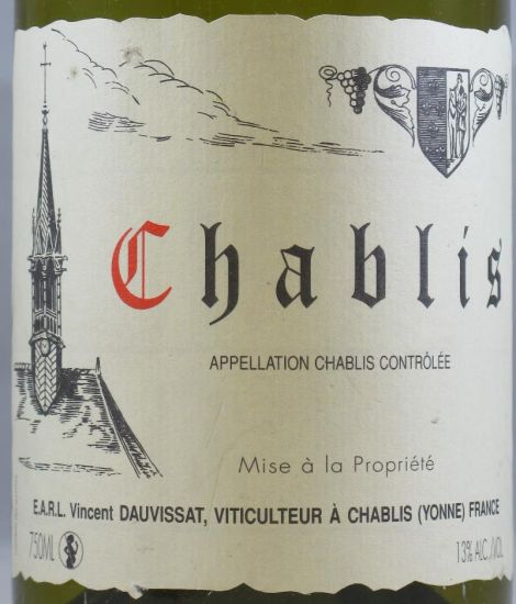 2008 Rene Et Vincent Dauvissat Chablis white