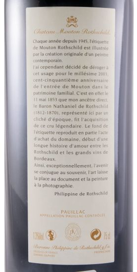 2003 Château Mouton Rothschild Pauillac tinto