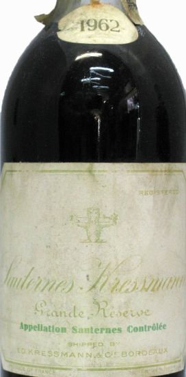 1962 Kressmann Sauternes white