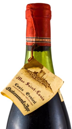 1971 Mas Saint-Louis Châteauneuf-du-Pape red