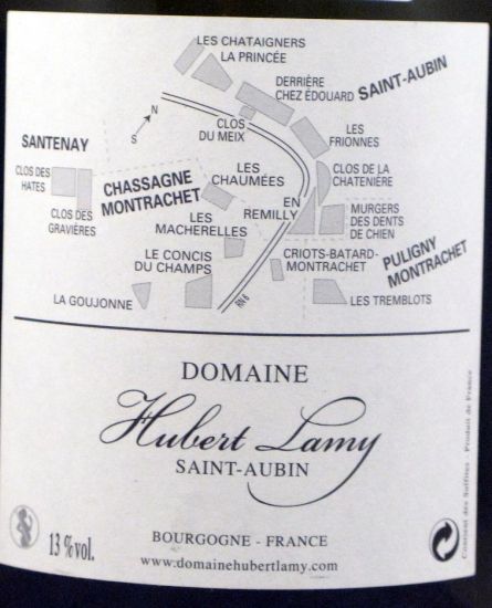 2012 Domaine Hubert Lamy Les Frionnes Premier Cru Saint-Aubin branco