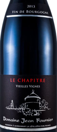 2013 Domaine Jean Fournier Le Chapitre Bourgogne biológico tinto