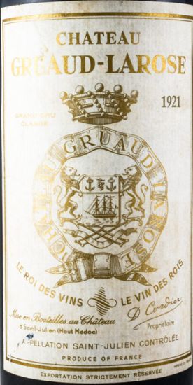 1921 Château Gruaud Larose Cordier Saint-Julien tinto