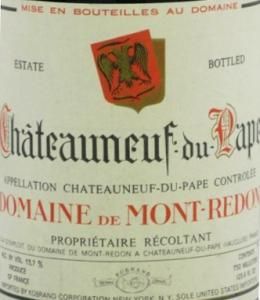 1977 Château Mont-Redon Châteauneuf-du-Pape tinto