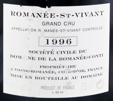 1996 Domaine de la Romanée-Conti Marey-Monge Romanée-Saint-Vivant tinto